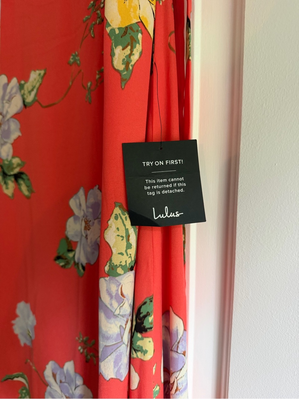 Lulu’s Floral Tie-Shoulder Midi Dress - Picture 7 of 7